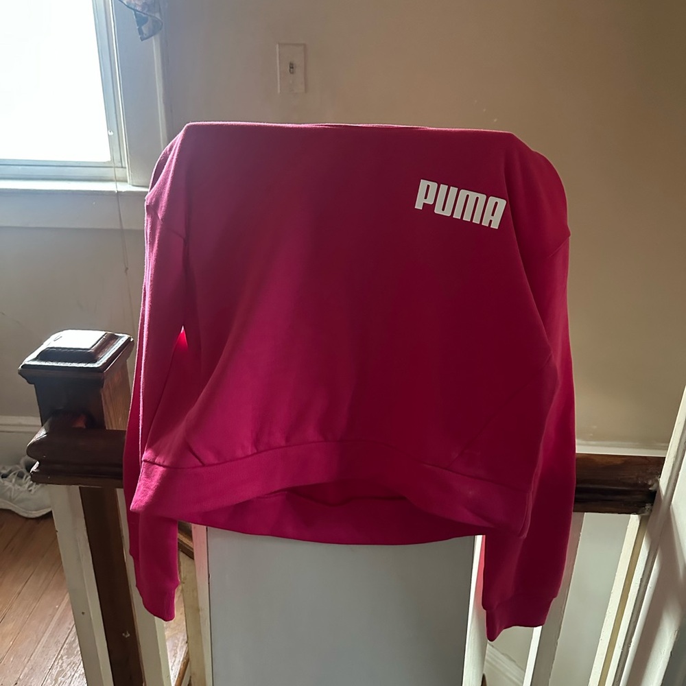 Puma Fuchsia Crewneck Sweatshirt